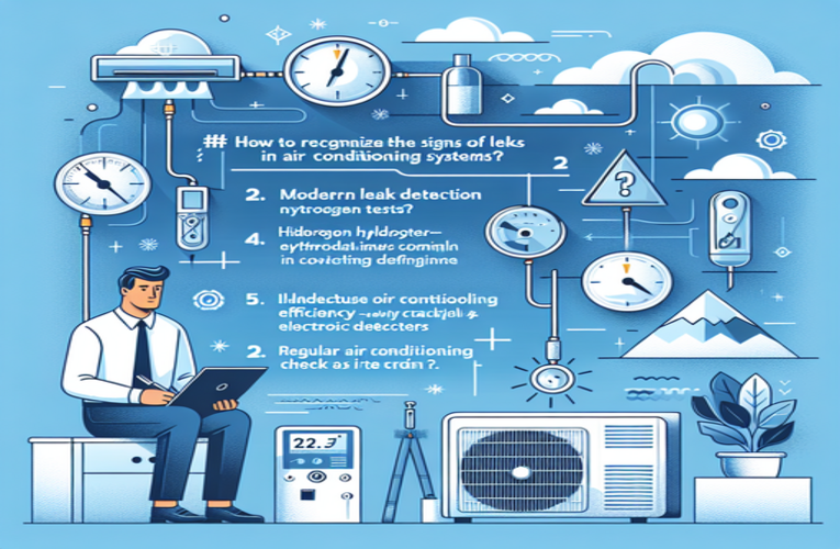 Sprawdzenie szczelności układu klimatyzacji – jak wykryć nieszczelności i zadbać o efektywność chłodzenia