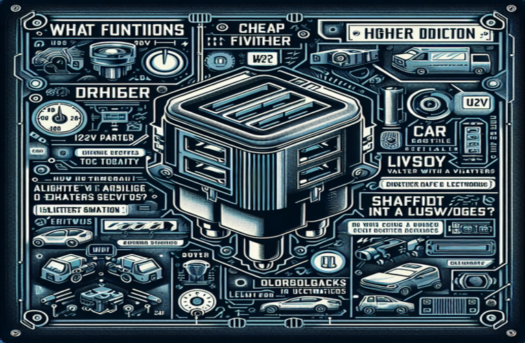 Czy rozdzielacze zapalniczki mogą uszkodzić elektronikę w aucie?